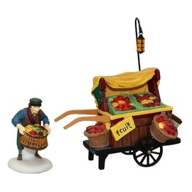 Heritage Village Collection Chelsea Market Fruit Monger & Cart by Department 56