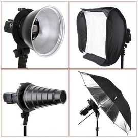 ANGEEK Photography Accessories Handheld Grip S-Type Flash Bracket Bowens S Mount Holder for Speedlite Flash Light Stand Softbox