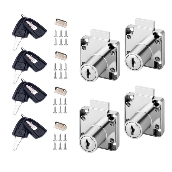Cabinet Drawer Locks with Keys- XIEHE 138 Zinc Alloy Replacement