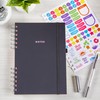 Astrobrights Twin Wire Journal, Hardcover, Black Matte, 6.5" x 8.5",