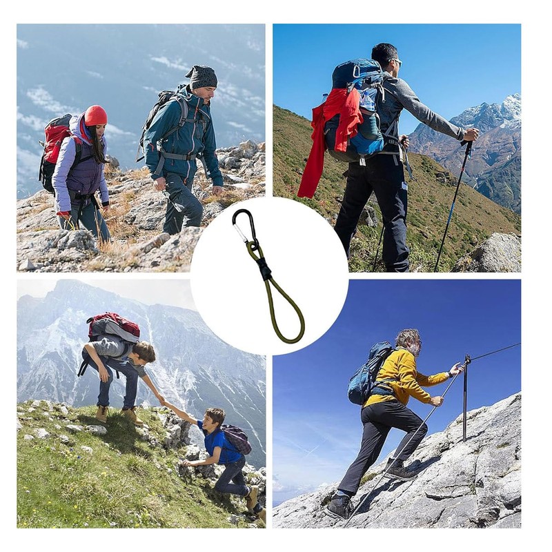 Mirhua Stretch Cord Hook Bungee Loop Camping Tent Fixed Elastic