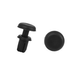 ACROPIX 30pcs Push Rivet Tool Screen Door Panel Retainer Fastener Clip Door Visor Universal Plastic Rivets Push Type 4mm Black