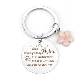 Sister Gifts from Sisters Christmas Gifts for Sisters Gifts from Sister Christmas Gifts for Sister Adult,Mothers Day Gifts for Sister Birthday Gifts Ideas,Valentines Day Gifts for Sister Keychain