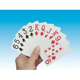 Large Print Playing Cards - Blue Backs