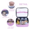 LANDFOBO Small Travel Makeup Bag Clear Cosmetic Toiletry Case Portable