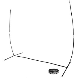 PowerNet Metal Frame for Baseball & Softball Net, 7x7 FT Replacement Frame ONLY, Golf Practice Net, Bow Style with Fiberglass Poles, Fits PowerNet 7'x7' Training Screens