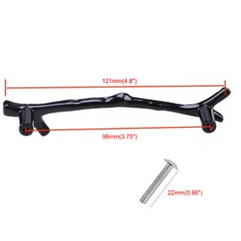 CENGOOD 10x Cabinet Handle Pulls Wardrobe Drawer Door Cupboard Knobs Twig Hole Center 3-3/4" Black