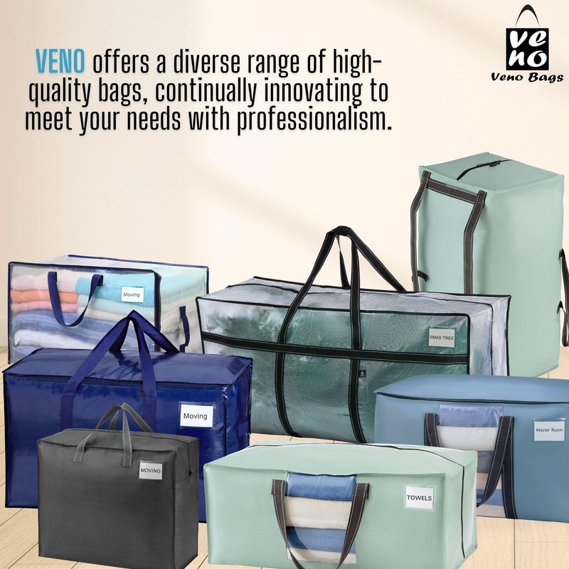 VENO 2 Pack Moving Bags, Upgraded Heavy Duty, Moving Boxes