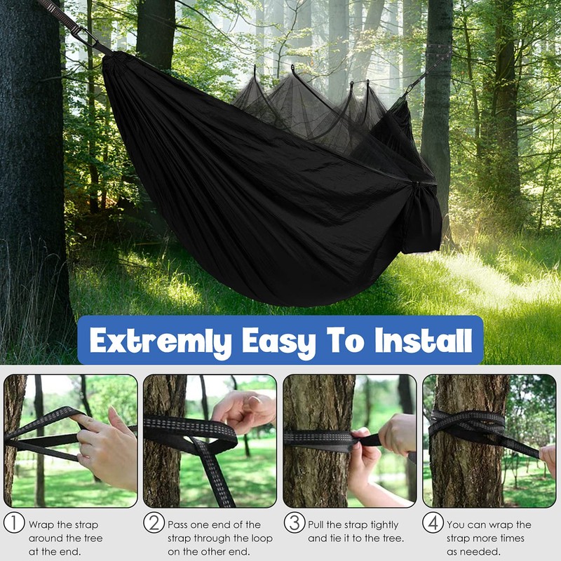 Gold Armour Camping Hammock - Camping Essentials, Double Hammock with