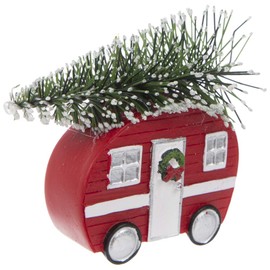 S&C Gifts - Adorno para caravana con árbol de Navidad