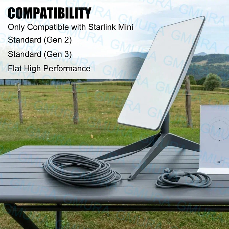 Cable Alimentador Con Cargador Coche Para Starlink Mini, 5m