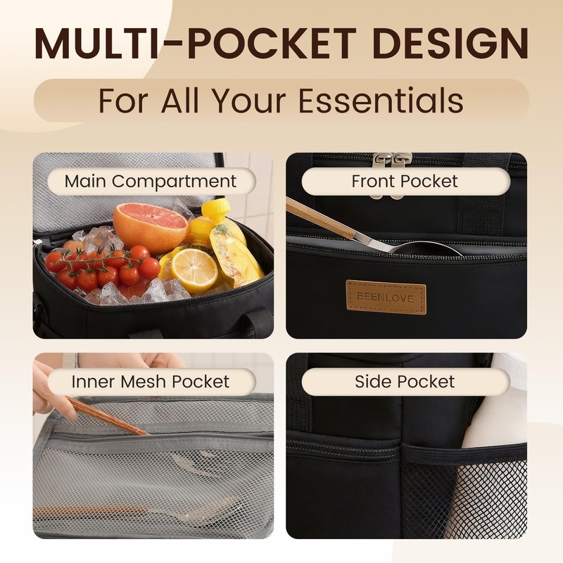 Lunch Bag for Men and Women Insulated,Large Lunch Box with