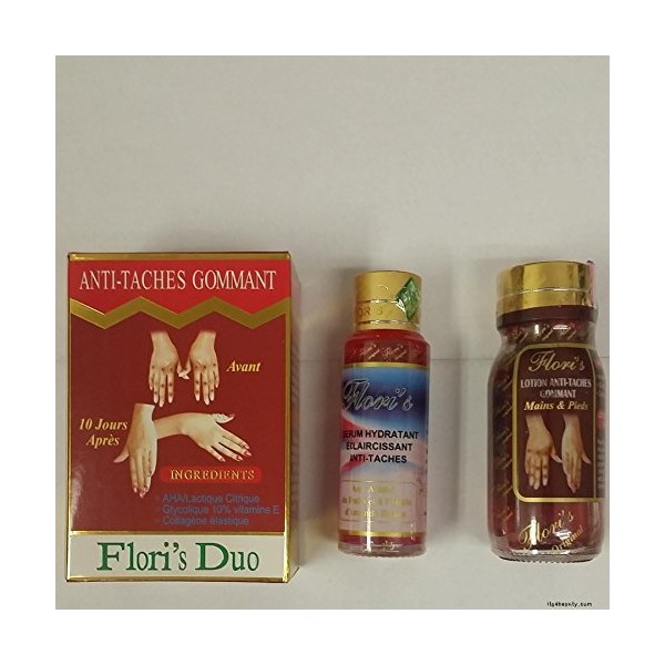 Flori's Duo Anti Taches Gommant Serum and Lotion by Flori's Duo
