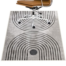Office Chair Mat, Geometric Modern Desk Chair Mat for Hardwood Floor, 36"x48" Floor Mat for Office Chair, Non-Slip Computer Chair Mat for Rolling Chairs, Floors Protector for Office Home Work Game