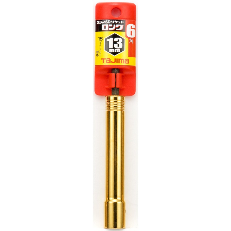 Tajima TSK-SD13L-6K SD Long Socket for Impact Drivers, Hex 0.5