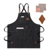 crazy bean BBQ Apron for Men Women Adjustable Work Apron