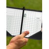 Callaway Golf Horizontal Leather Scorecard Holder with Ball Marker, Black