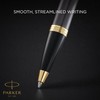 PARKER IM Ballpoint Pen | Grey Lacquer with Gold Trims