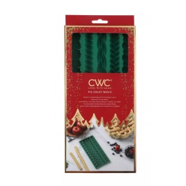 CWC Cook With Color Green Silicone Pie Crust Mold New