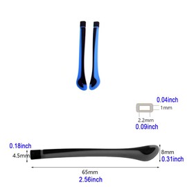 Kids Eyeglass End Tips Ear Sock Pieces Tube Eyewear Anti-Slip Silicone Comfort Replacement Tips Metal Eyeglass Legs