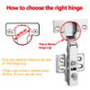 2pcs Professional Grade Full Overlay Soft Close Cabinet Hinges Frameless