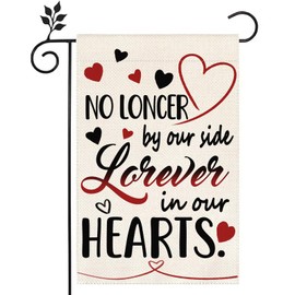 Memorial Day Forever In Our Hearts Garden Flag 12x18 inch Double-sided Burlap Home Outdoor Yard Spring Summer Decoration Flag