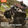 Electric Winch 2000 Lb Steel Cable For Atv Utv Waterproof