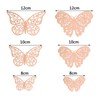 SING F LTD 48Pcs Rose Gold Silver Tone Butterfly Wall