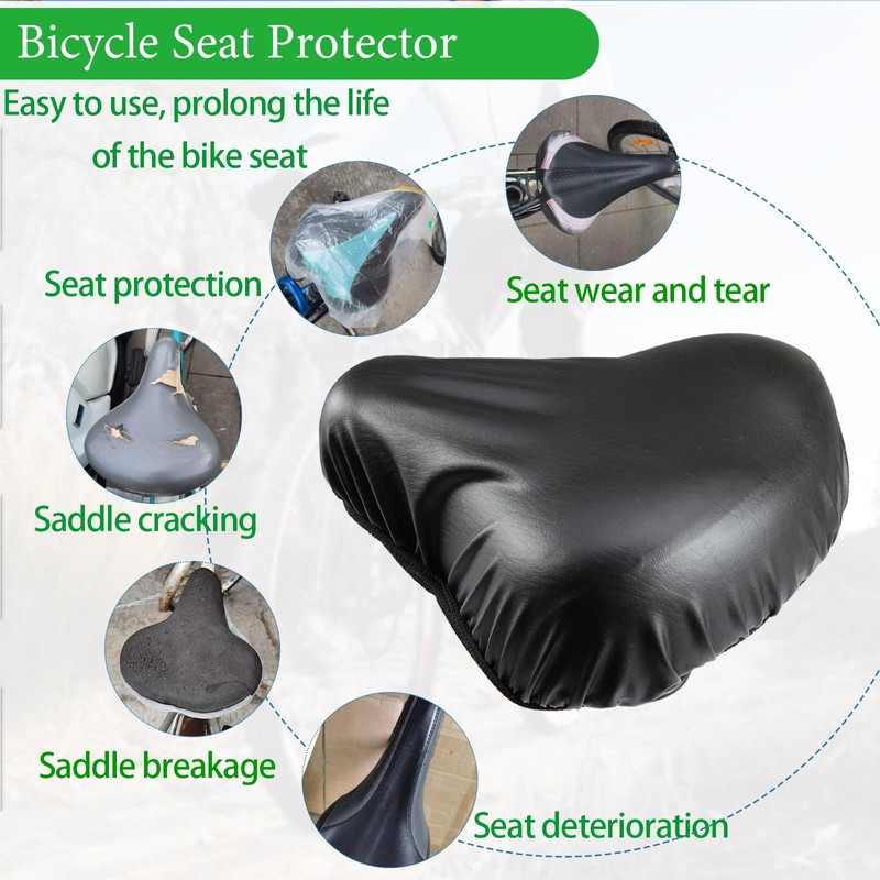 Bicycle Seat Waterproof Sunproof Dustproof Protective Cover Washable Seat Cover