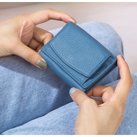 LUMoony 10 x 7 x 3 cm PU Leather Wallet Small Wallet for Women Mini Wallet Card Holder Wallet Women's Leather Wallet for Women Girls Children