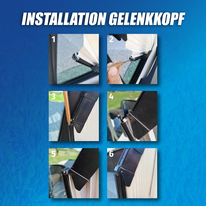 MaJoCompTec® Camperpart Replacement Joint Compatible with Remis Telescopic Guide, Replacement