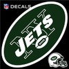 Jets 8" Logo Decal with Bonus Decal Flat Vinyl Reusable