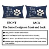 Dog Lumbar Pillow Covers Navy Blue Double-sided printed Reserved for
