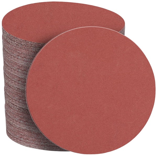 STEBRUAM Pack of 50 Sandpaper 150 mm Velcro 600 Grit