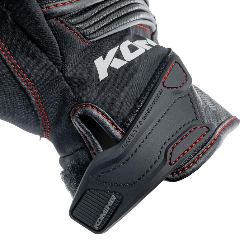 Komine GK-856 Motorcycle High Protective Leather Windproof Gloves HG Black