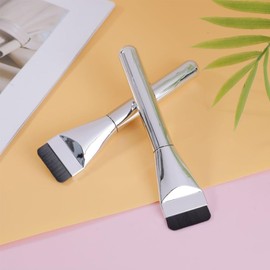 LeTradeJP Makeup Brush, Set of 2, Foundation Brush, Convenient to Carry, Makeup Brush, Cosmetic Tool, Flat Makeup Bra, Foundation Brush