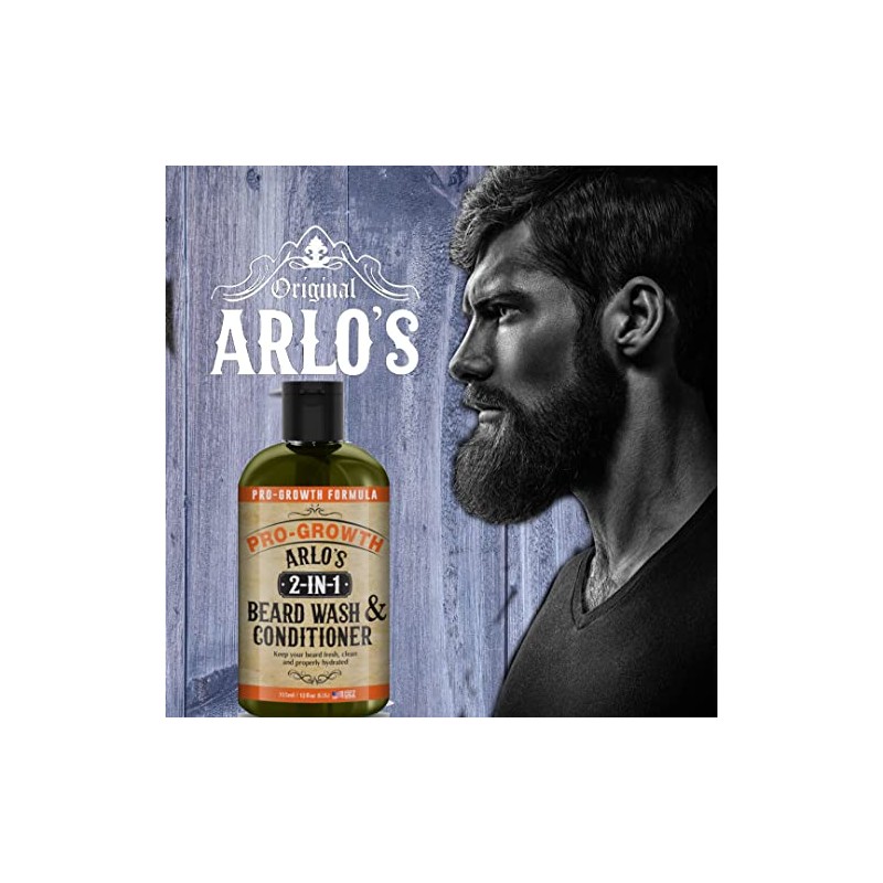 Arlo's Lavado y acondicionador para barba 2 en 1 12