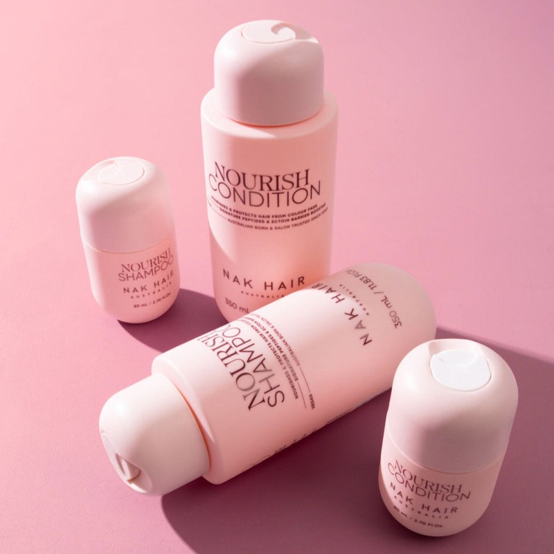 NAK Hair Nourish Trio Bundle with Replends Creme Leave In