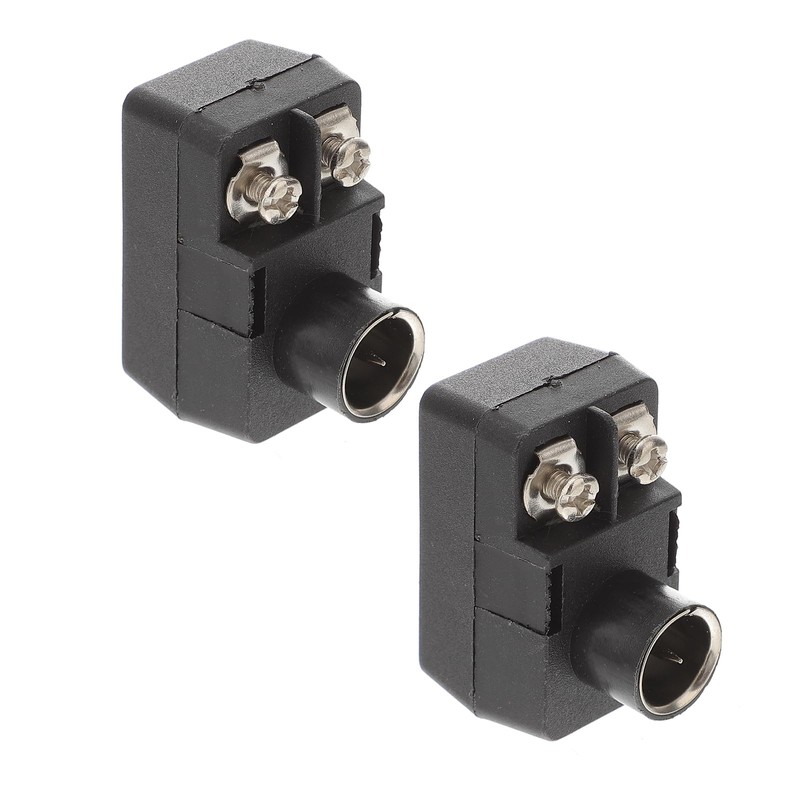 Housoutil 2PCS Right Angle Coax Connector, Cable Connector Adapter, Angle
