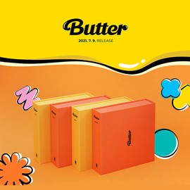 BTS Album - [ BUTTER ] (PHEACHES Ver.) CD-R + Photobook + Lyric Cards + Instant Photo Card + Photo Stand + Folded Message Card + Graphic Sticker + Photo Card