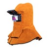 Cowhide Leather Welder Hood Auto Darkening Solar Filter Lens Welding
