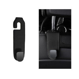 KANDUJIMU Autositz-Kopfstützenhaken, Leder-Rücksitz-Haken, Aufbewahrungs-Organizer, multifunktionale Autositz-Haken für Geldbörse, Handtasche, Mantel, Regenschirm, universelles Innen-Autozubehör