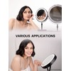 OMIRO 8.5 Inches Lighted Makeup Mirror with 3X/10X Magnifications, Double
