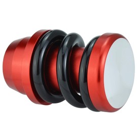 Lunsom Shift Knob Spring Metal Shift Knob for Heavy Weight Auto and Manual Car (Black & Red)