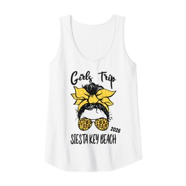Womens Girls Trip Siesta Key Beach 2026 Vacation Girls Weekend Tank Top
