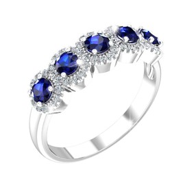 Belinda Jewelz - Anillo de plata de ley 925 chapado en rodio, circonita cúbica de corte redondo de 1,11 quilates, piedras preciosas de colores solitario, engastadas en garras, alianzas de compromiso para mujer, accesorios de moda, 8, Circonita, plata de 
