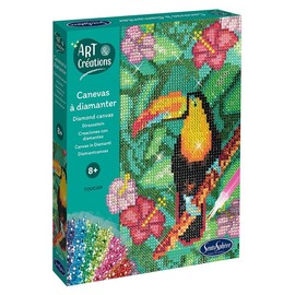 Sentosphère 3902028 Toucan Rhinestone Painting Kit Creative Kit DIY for Children and Adults