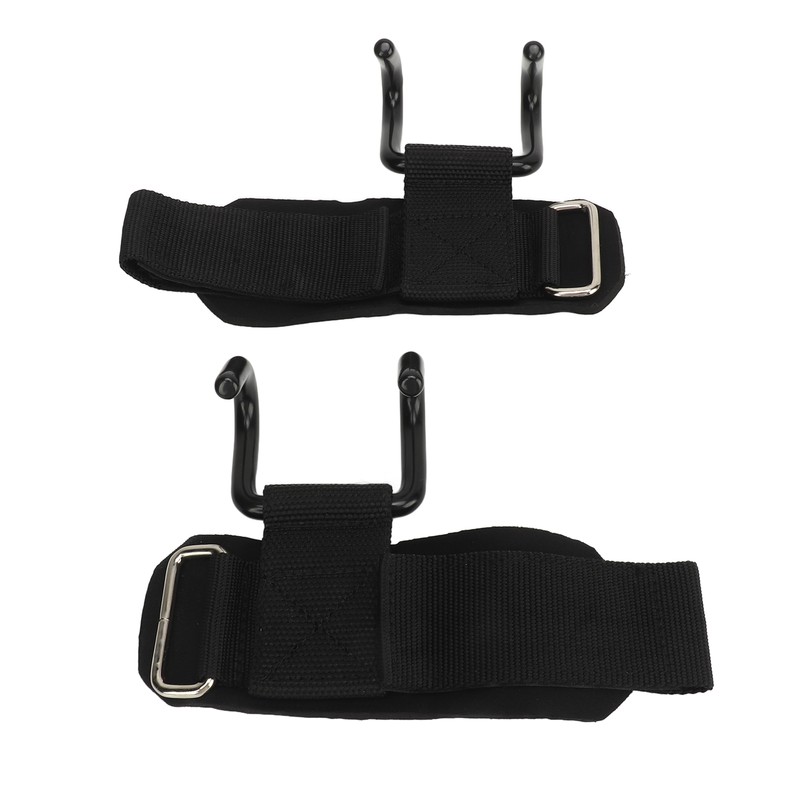 2pcs Weight Lifting Hook Heavy Duty Wrist Wraps Power Weight