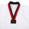 Taekwondo Uniform Striped Model Polyester Cotton with Belt Martial Arts