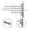 Adjustable Bathroom Towel Rack JSVER SUS304 Stainless Steel Towel Rack